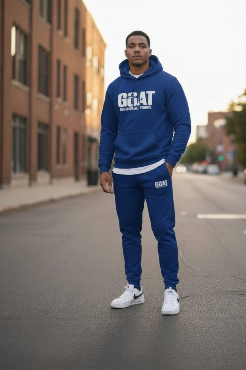 GOAT Hooded 2 Pc Sweatsuit