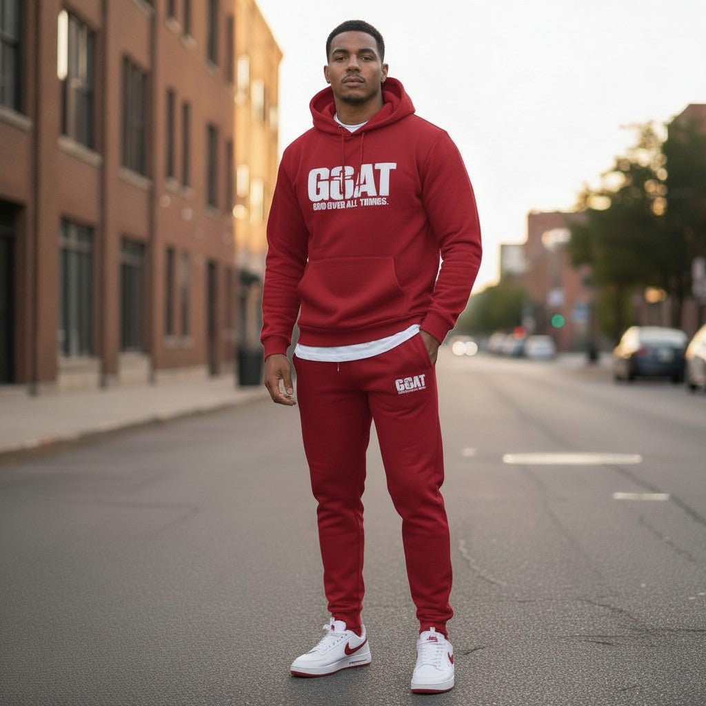 GOAT Hooded 2 Pc Sweatsuit